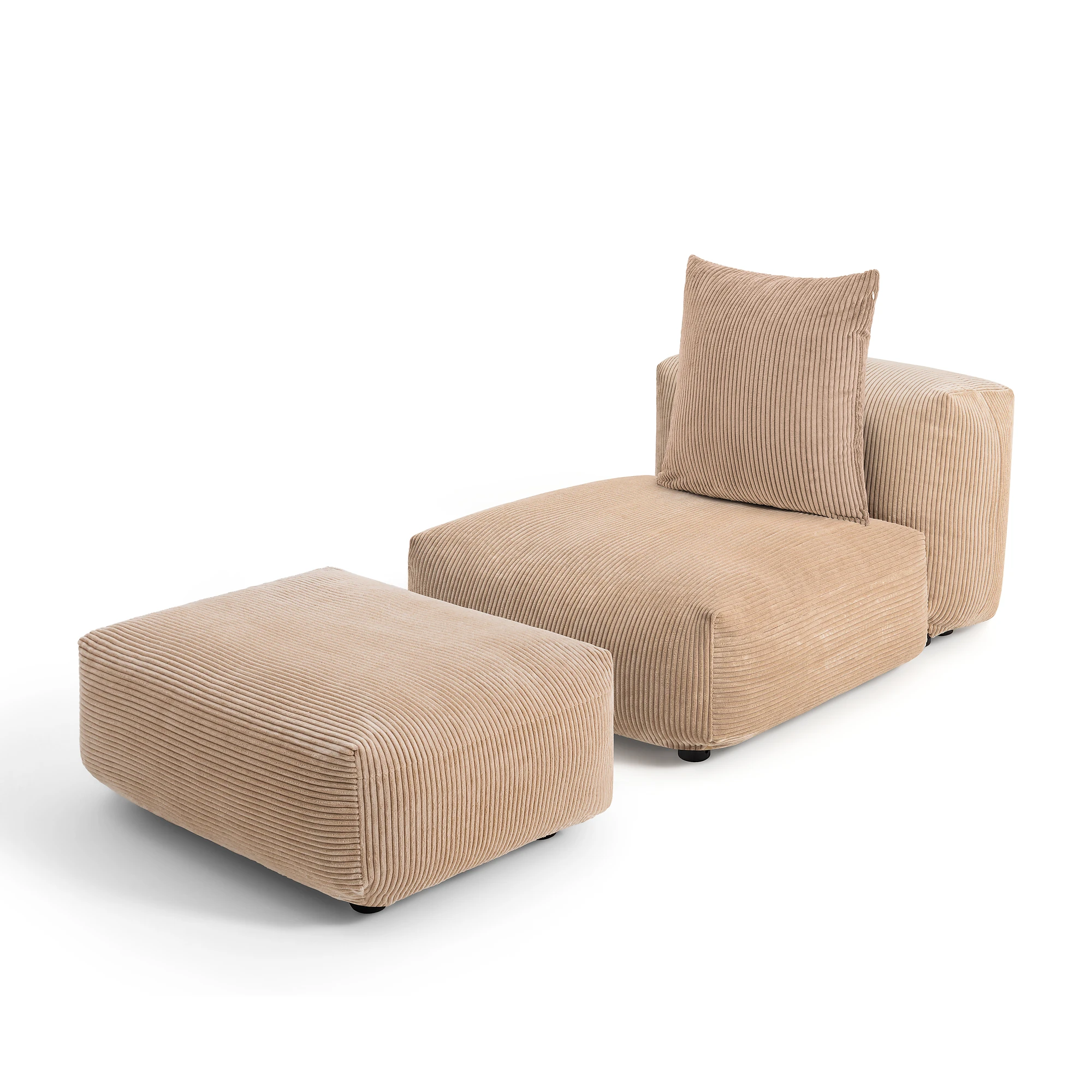 Sofa Set 01 Medium / Ottoman - Image 1