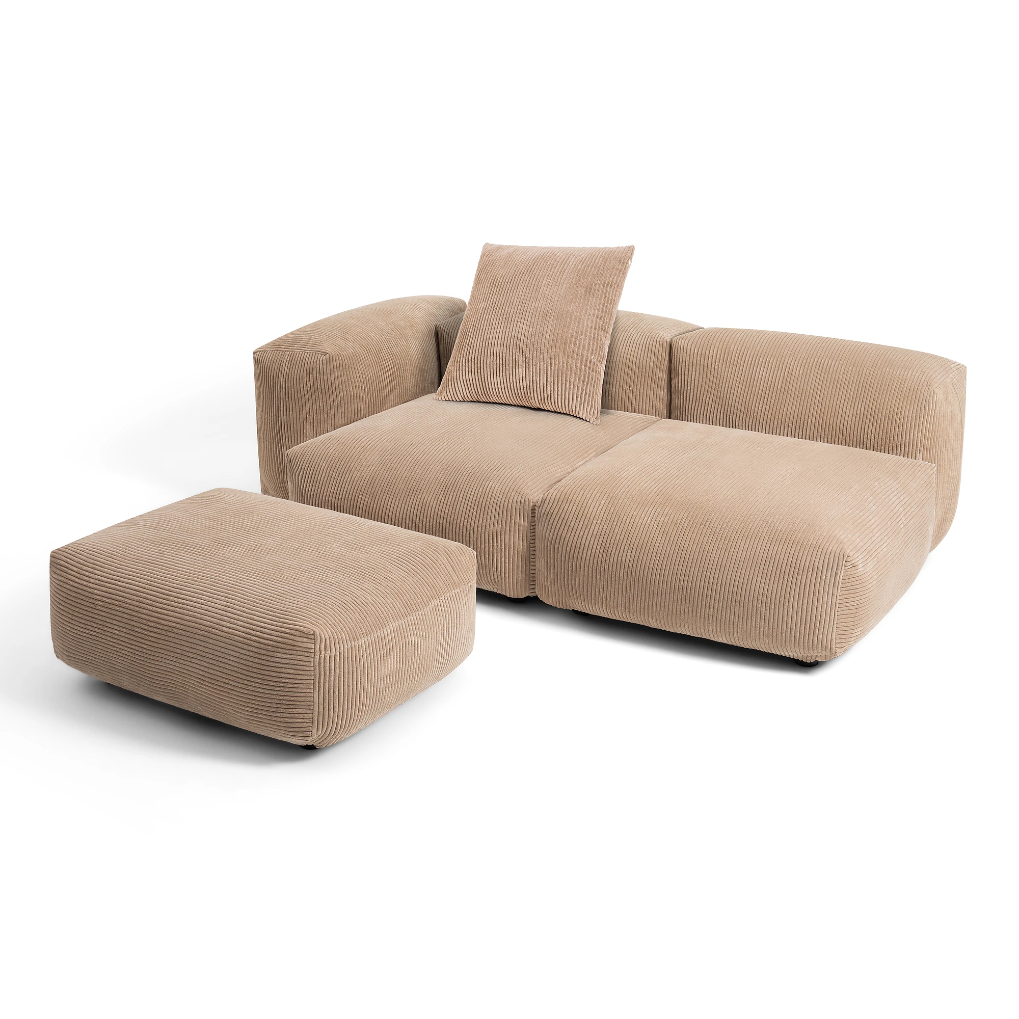 Sofa Set 02 Medium / Ottoman M XS - Image 1