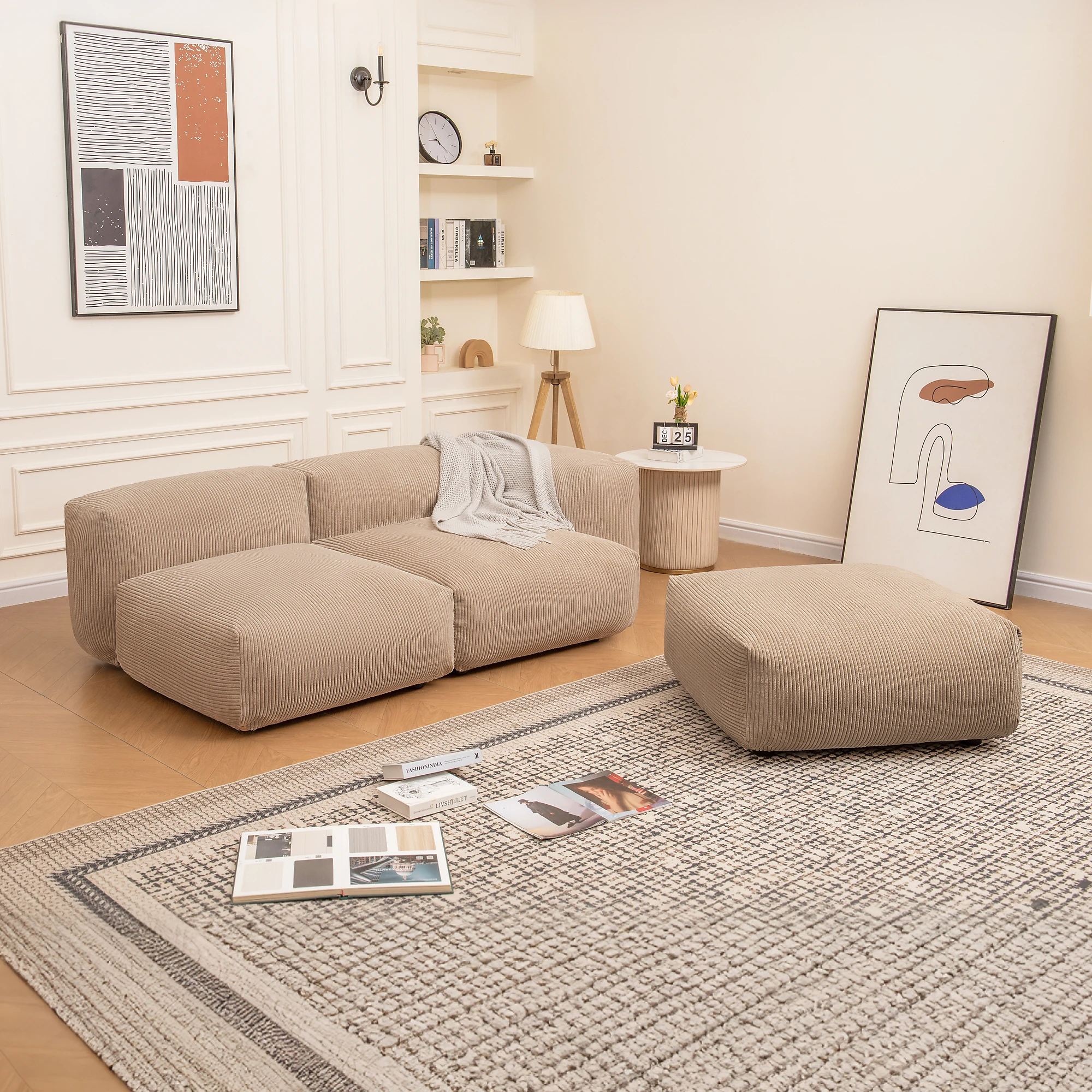 Sofa Set 02 Medium / Ottoman M XS - Image 6