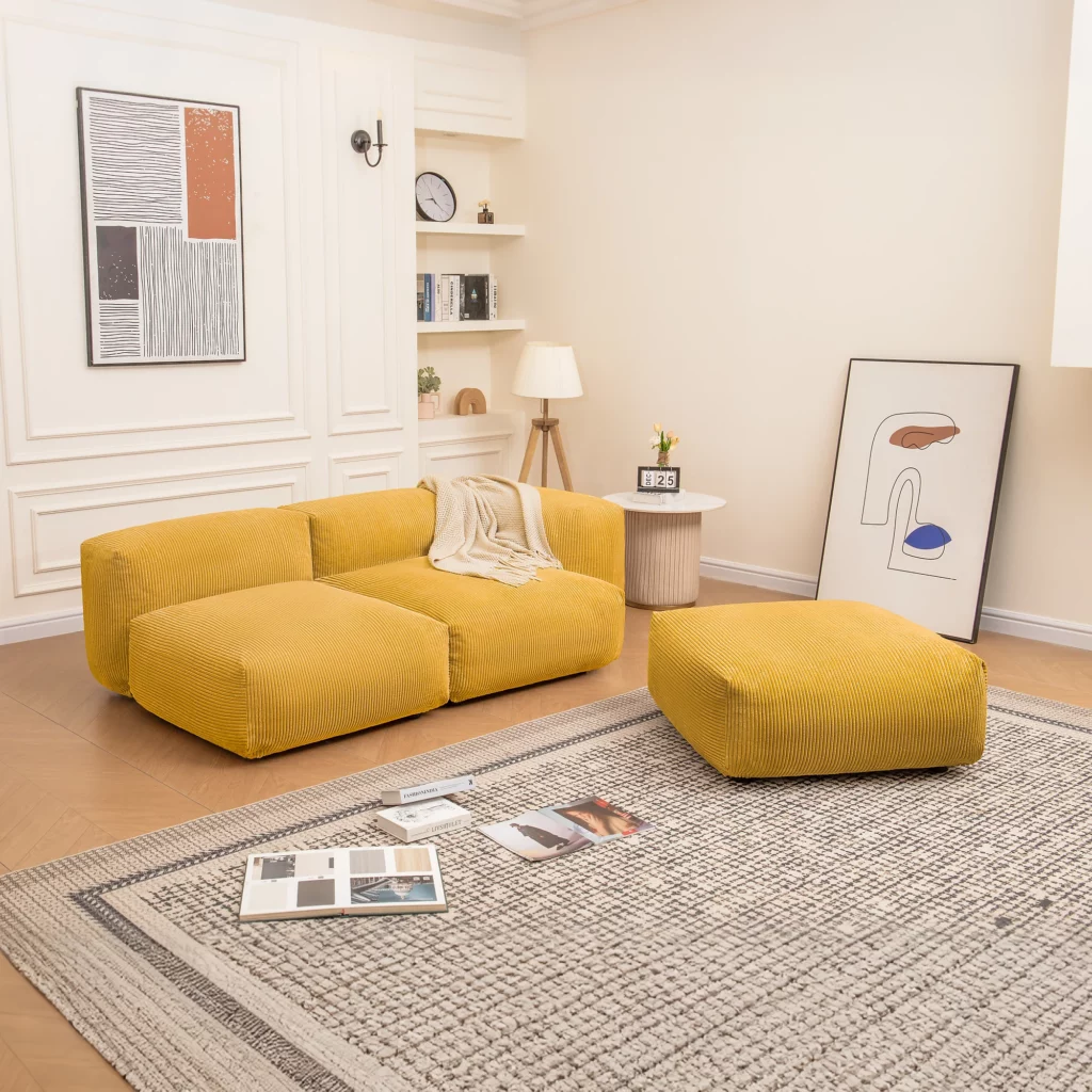 Sofa Set 02 Medium / Ottoman M XS